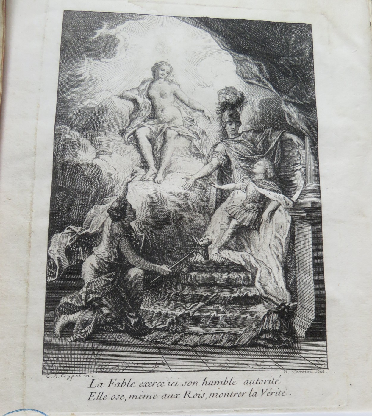 D368-Allégorie de la fable tirée de Fables nouvelles de De La Motte, 1719
