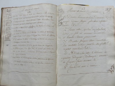 cahier d'élève 1766 Fables