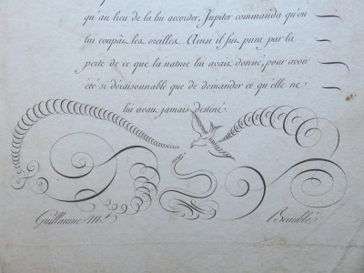 Montfort, 1801 : Paraphe au trait unique