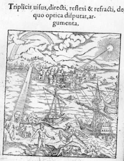 Opticae thesaurus . Alhazeni Arabis libri septem nunc primum editi, Bâles : Evêché, 1572